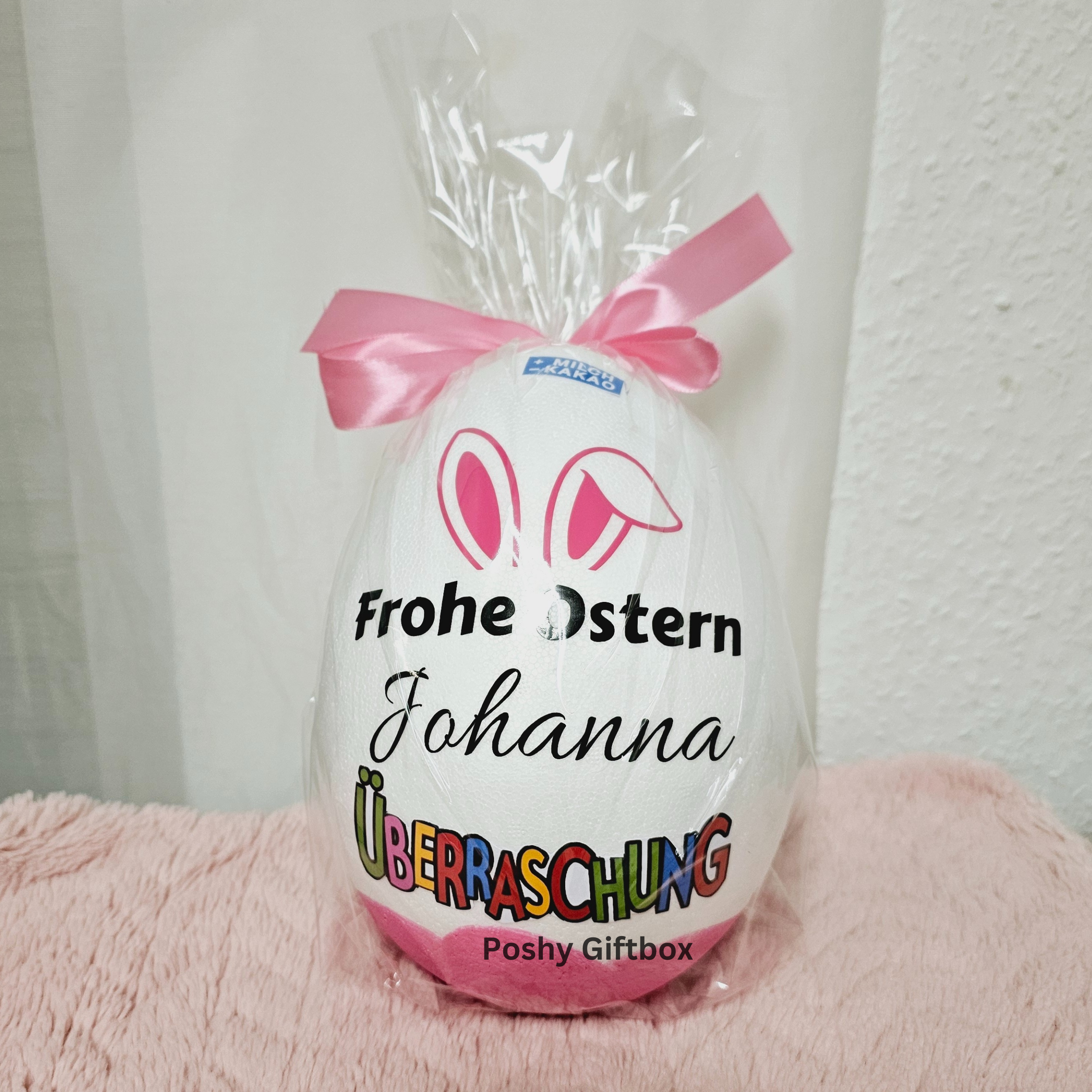 XXL Überraschungsei/Ostereier Personalisiert/Überraschungsei Geschenk Ostern/Ostereier/XXL Osterei/Osternest /Ü-ei /Osterkörbchen PoshyGiftbox