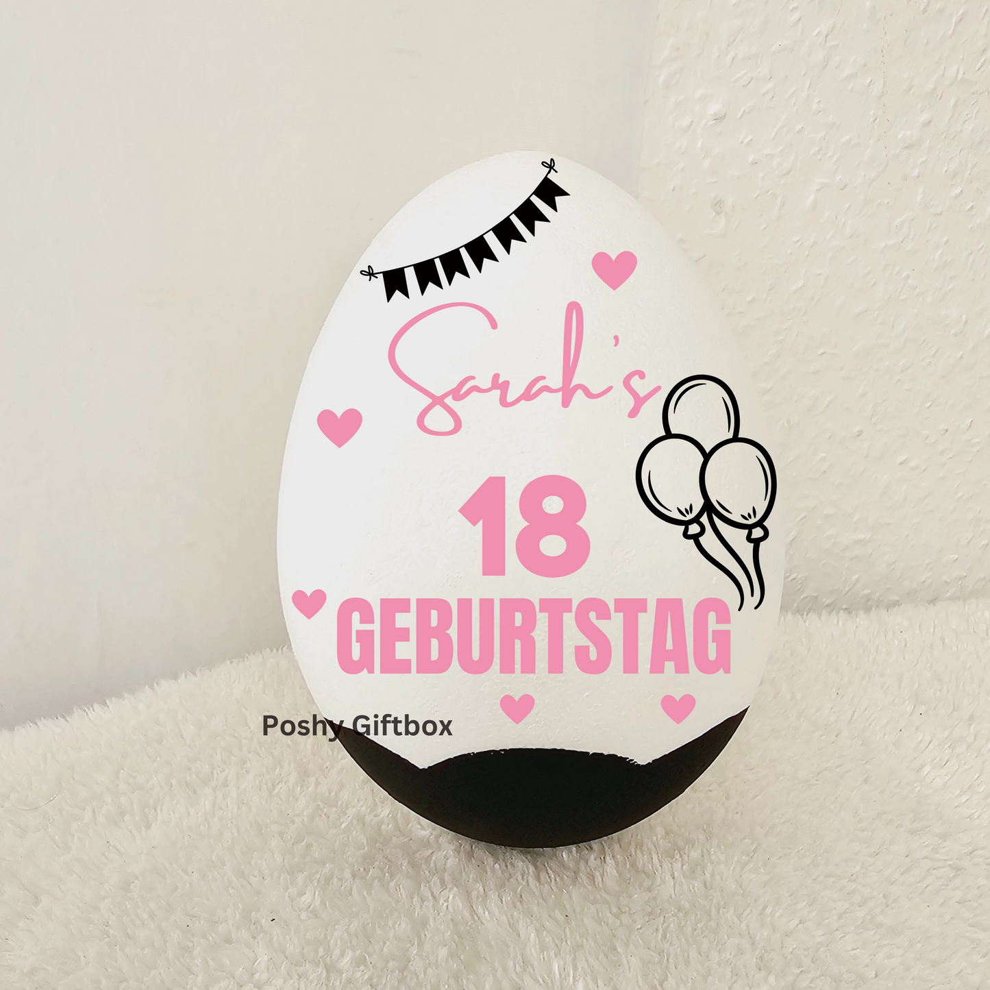 Personalisiertes XXL Überraschungsei SCHULKIND,Geburtstag,Jugendweihe/ XXL Überraschungsei Personalisiertes Geschenk / Ü-Ei befüllt /9 Designs/Einschulungsgeschenk PoshyGiftbox