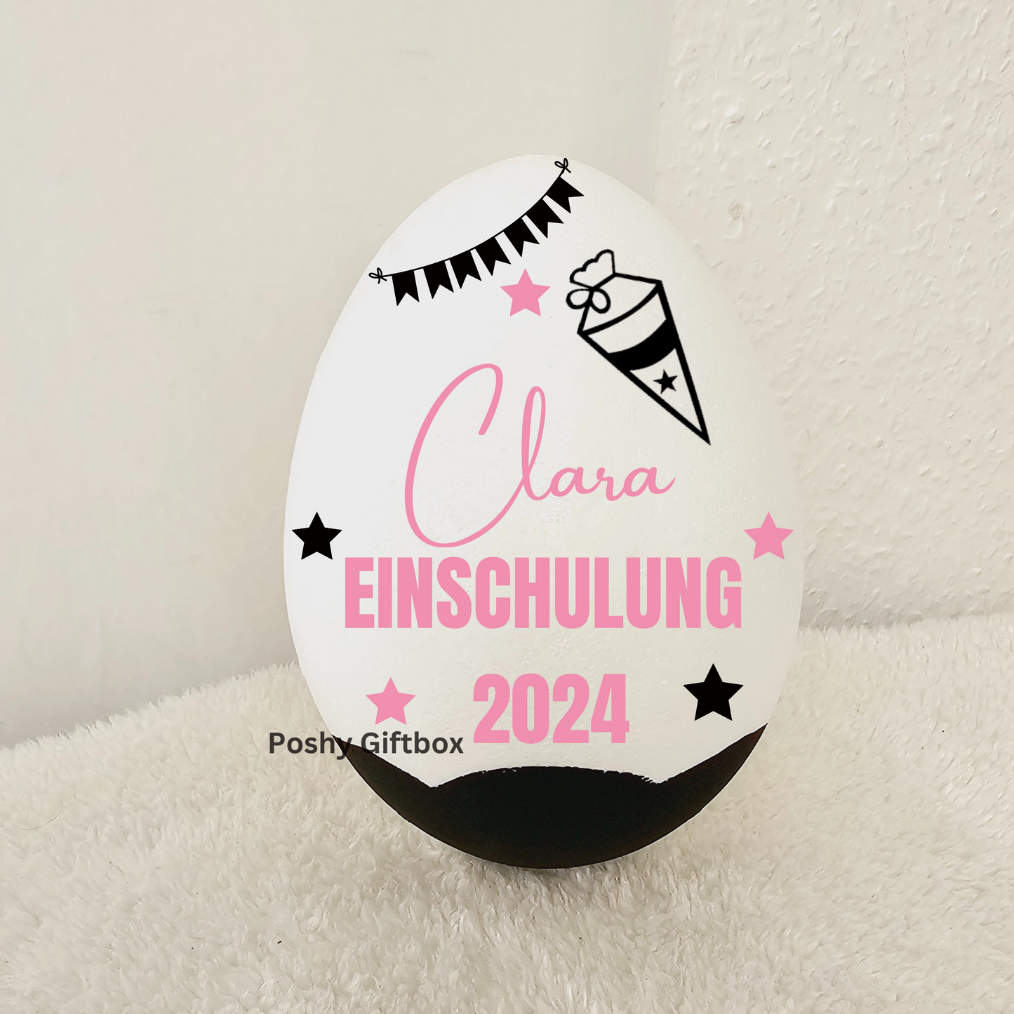 Personalisiertes XXL Überraschungsei SCHULKIND,Geburtstag,Jugendweihe/ XXL Überraschungsei Personalisiertes Geschenk / Ü-Ei befüllt /9 Designs/Einschulungsgeschenk PoshyGiftbox