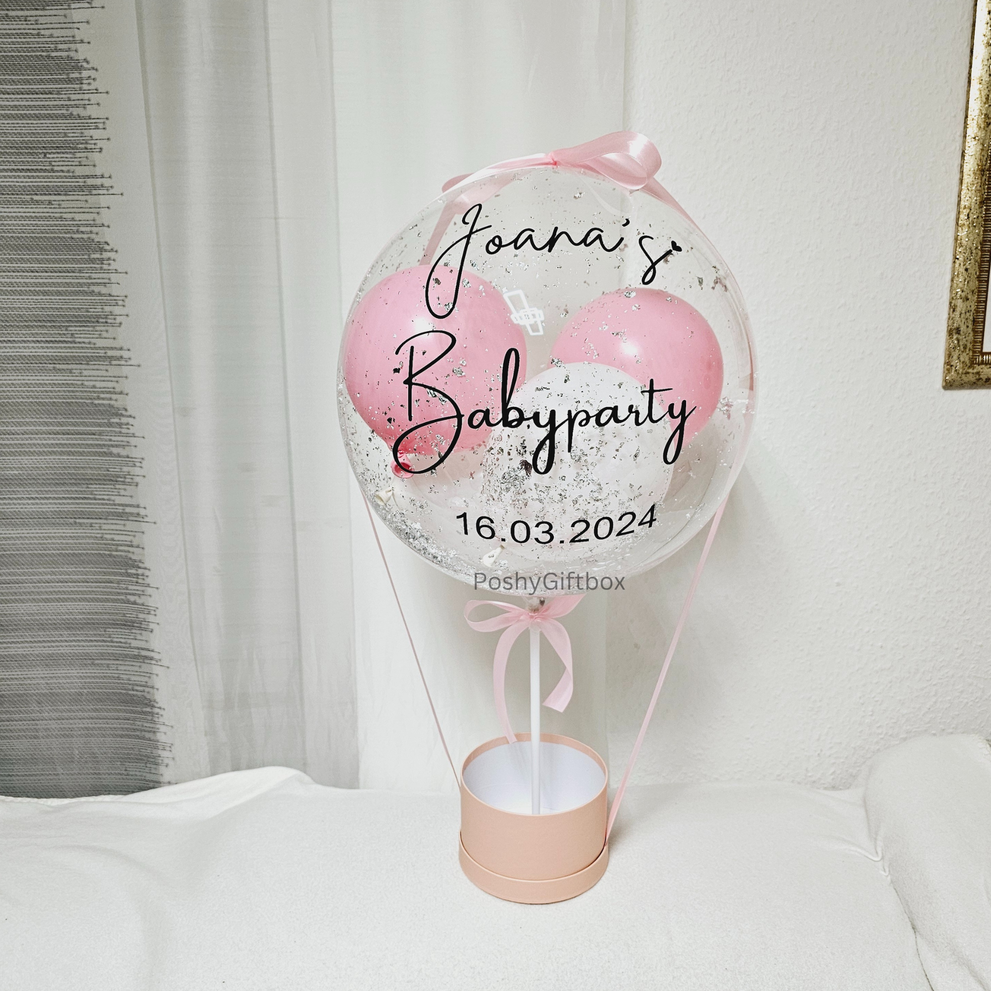 Ballon Geschenk /Hochzeitsgeschenk/ Verlobungsgeschenk/Geburtstagsgeschenk/Ballon Personalisiert/Ballonbox/Geschenkverpackung Ballon  PoshyGiftbox