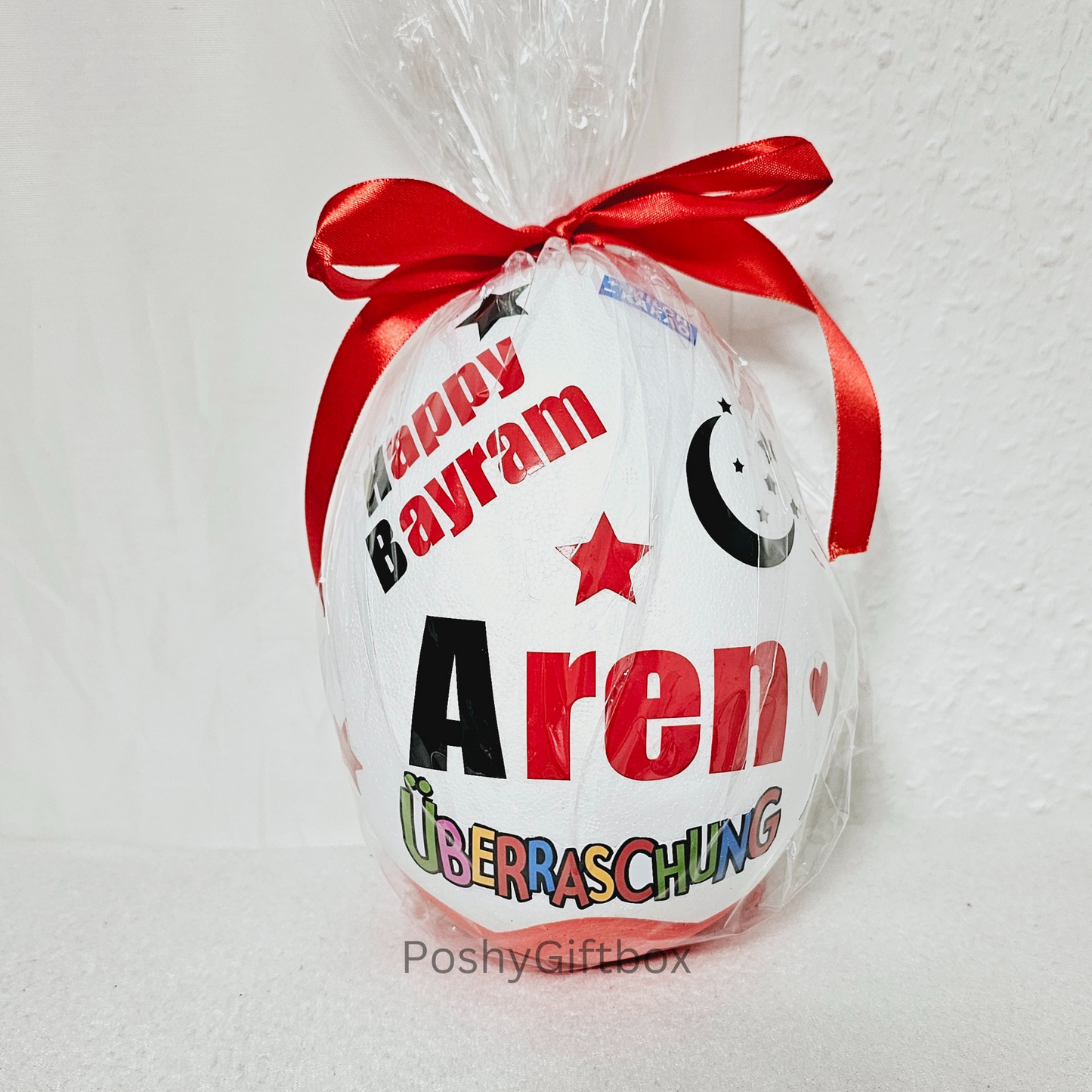 XXL personalisiertes Überraschungsei Eid Mubarak /Ramadan Geschenk/Ü-Ei Happy Bayram/Islamisches Geschenk/hayirli Bayramlar  PoshyGiftbox