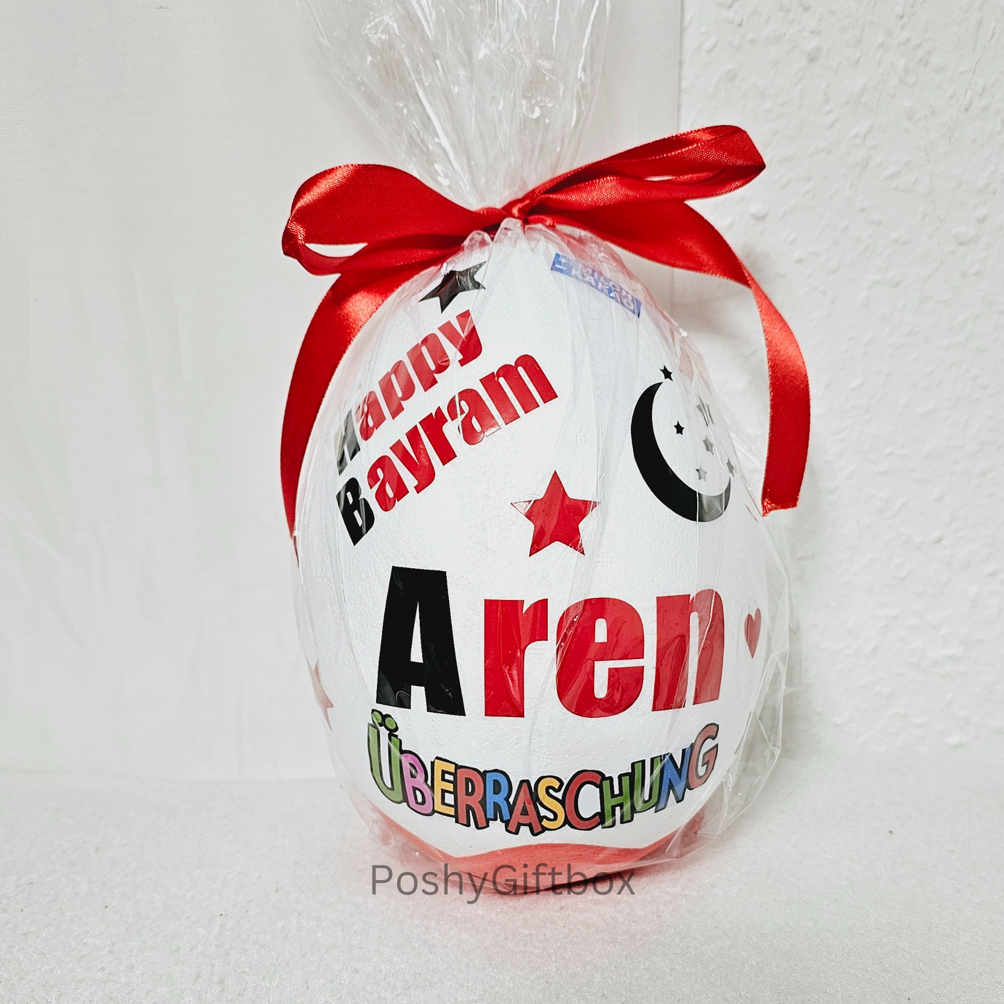 XXL personalisiertes Überraschungsei Eid Mubarak /Ramadan Geschenk/Ü-Ei Happy Bayram/Islamisches Geschenk/hayirli Bayramlar  PoshyGiftbox