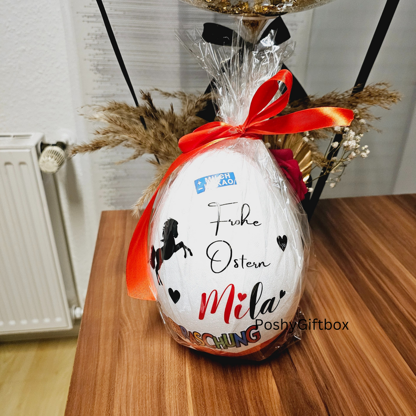 XXL Überraschungsei/Ostereier Personalisiert/Überraschungsei Geschenk Ostern/Ostereier/XXL Osterei/Osternest /Ü-ei /Osterkörbchen PoshyGiftbox