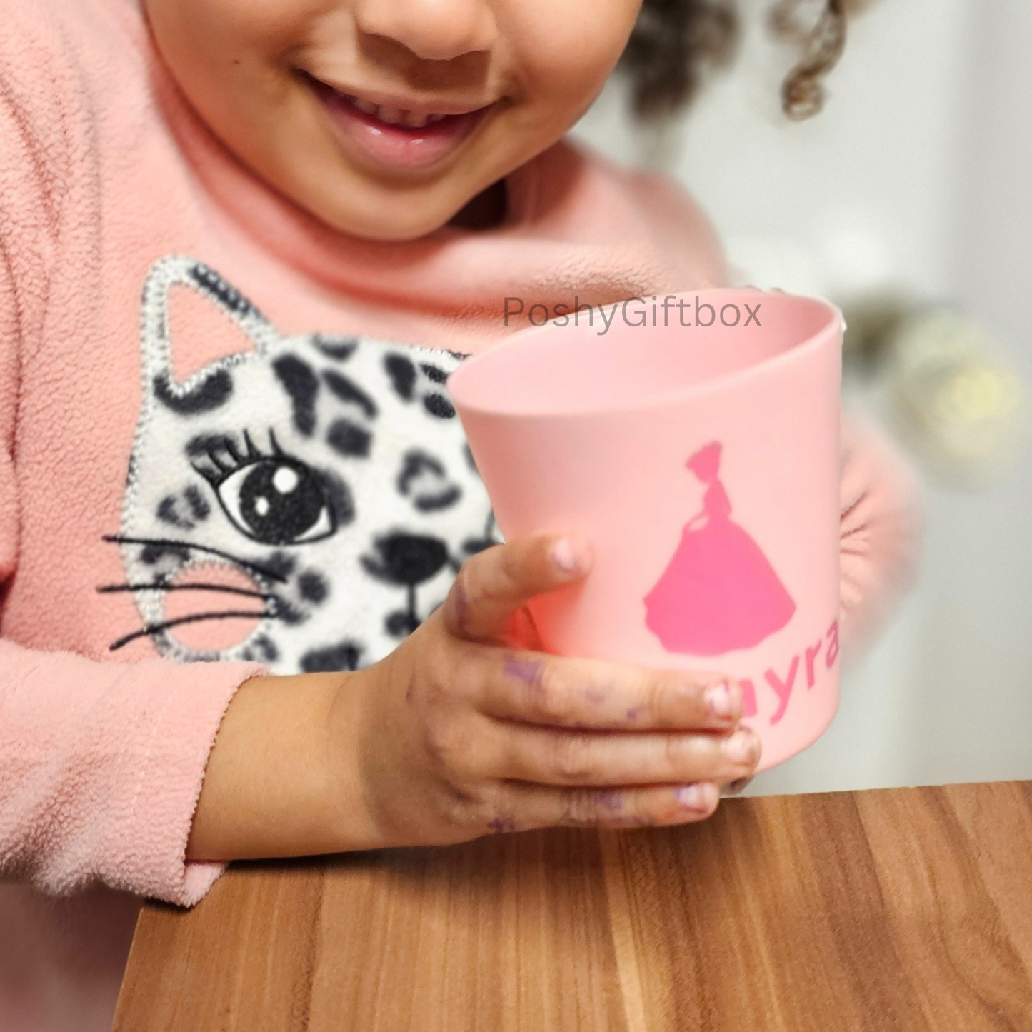 Kinder Becher personalisiert Kunststoff/ Trinkbecher Kindergeburtstag /Zahnputzbecher personalisiert / Becher Pastell/ Zahnputzbecher mit Namen PoshyGiftbox