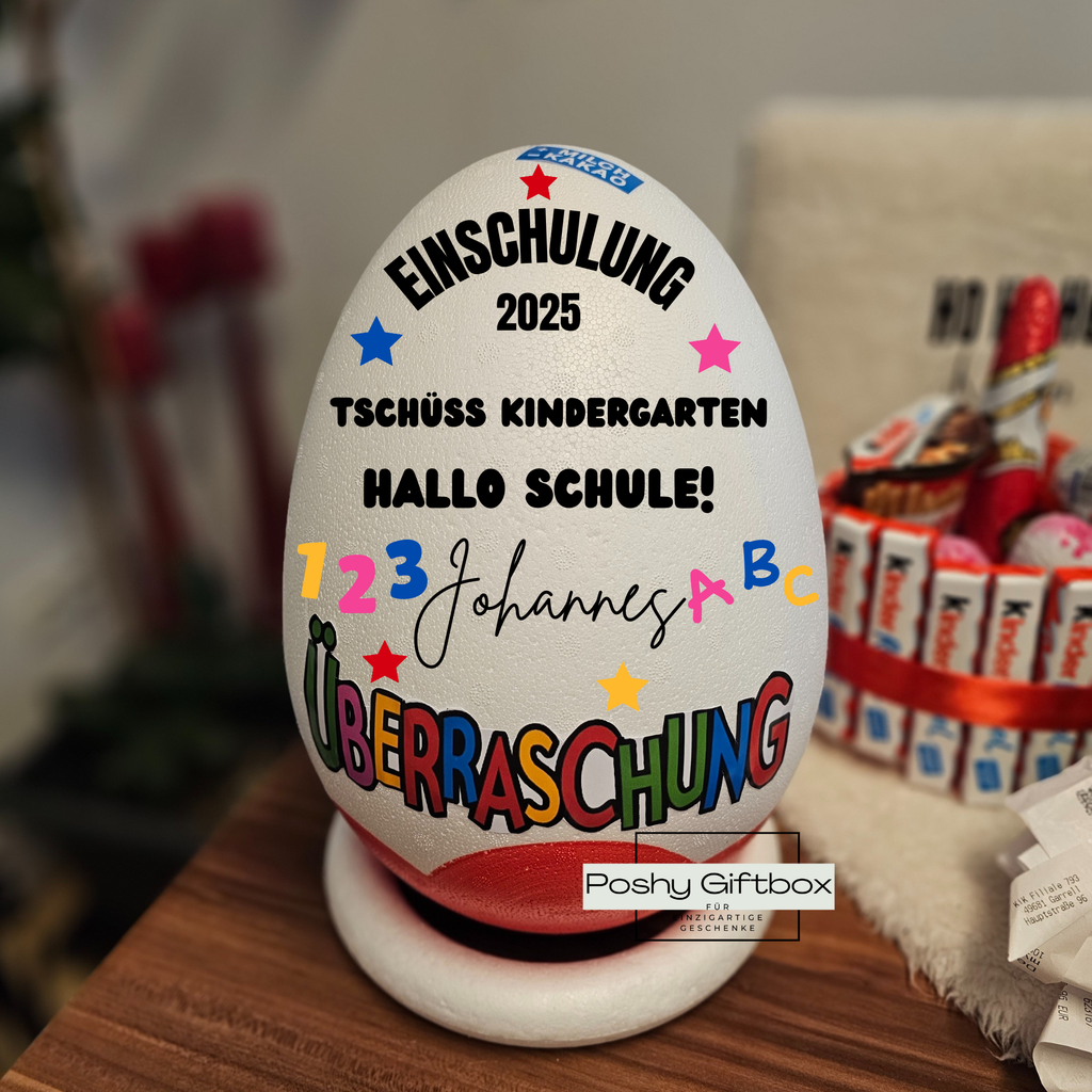 Personalisierte Ballonbox für Schulkinder