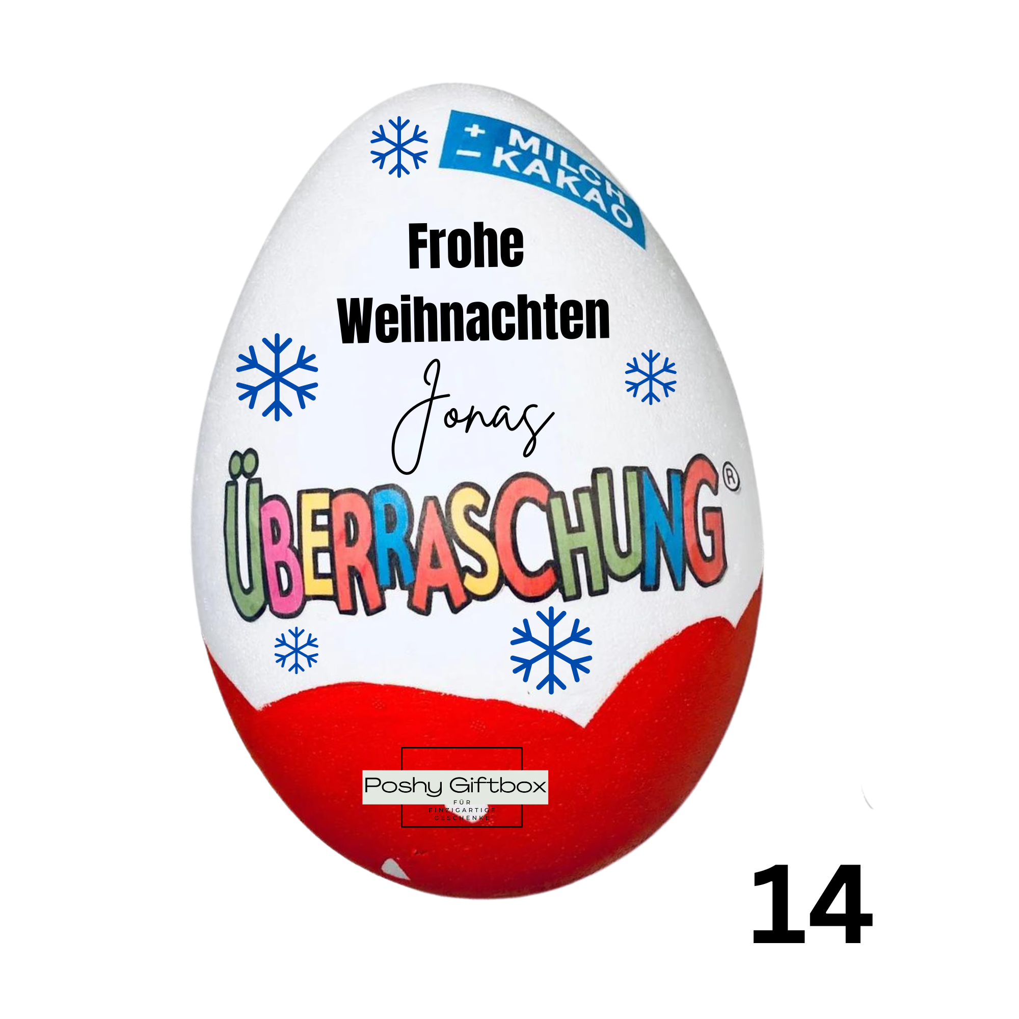 Personalisiertes XXL Überraschungsei /XXL Überraschungsei mit MOTIV/Personalisiertes Geschenk,Einschulung,Kommunion Geburtstag/9 Designs  PoshyGiftbox