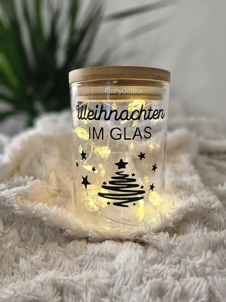 Adventskalender im Glas/24 Tage voller Vorfreude/Advent Weihnachten 24 Tage/Weihnachten to go/Adventskalender to go PoshyGiftbox