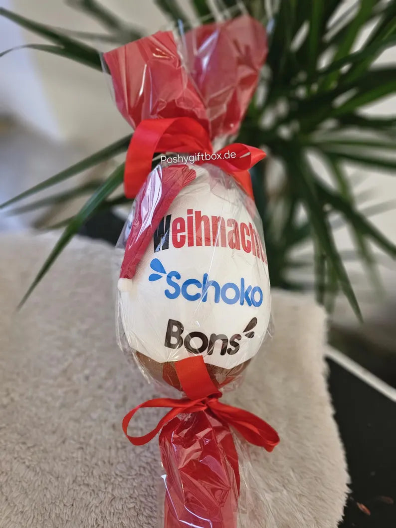 Weihnachtsschokobons/Geschenk Weihnachten/Schokobons/Personalisierte Schokobons/Weihnachtsschokolade/Nikolaus/Wichtel PoshyGiftbox