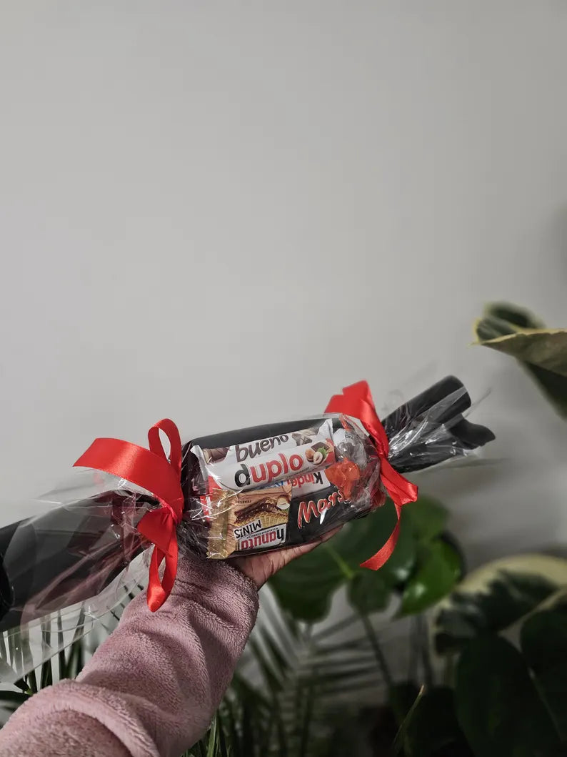 Schokoladen-Präsent/Pralinen Set/5 Varianten/Süßigkeiten-Geschenkset/Geburtstag, Weihnachten,Dankeschön,Mitarbeiter,Abschied /Schokoladen-Bouquet PoshyGiftbox
