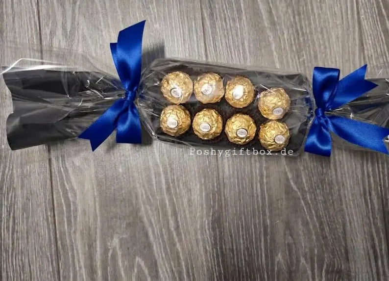 Schokoladen-Präsent/Pralinen Set/5 Varianten/Süßigkeiten-Geschenkset/Geburtstag, Weihnachten,Dankeschön,Mitarbeiter,Abschied /Schokoladen-Bouquet PoshyGiftbox