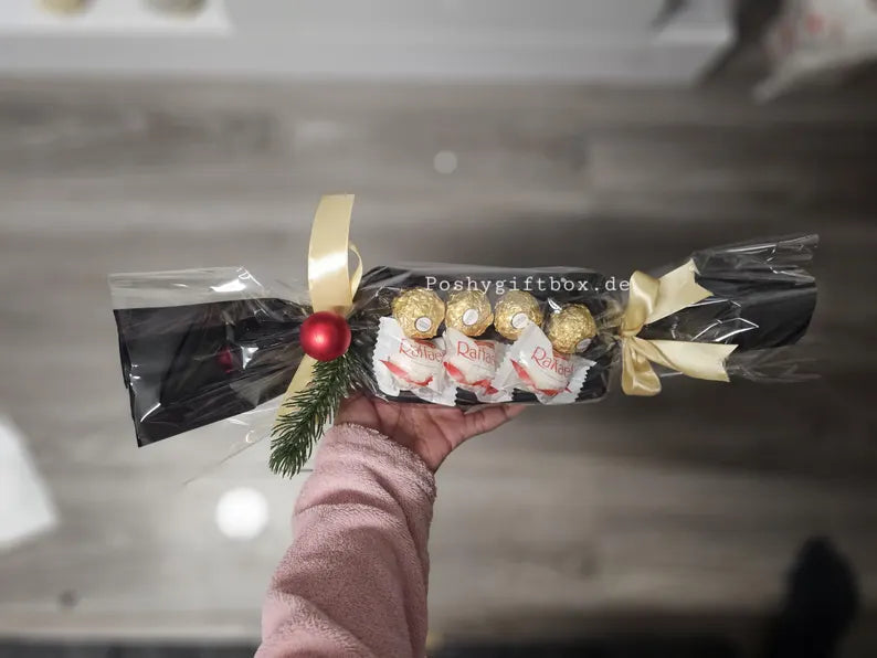Schokoladen-Präsent/Pralinen Set/5 Varianten/Süßigkeiten-Geschenkset/Geburtstag, Weihnachten,Dankeschön,Mitarbeiter,Abschied /Schokoladen-Bouquet PoshyGiftbox