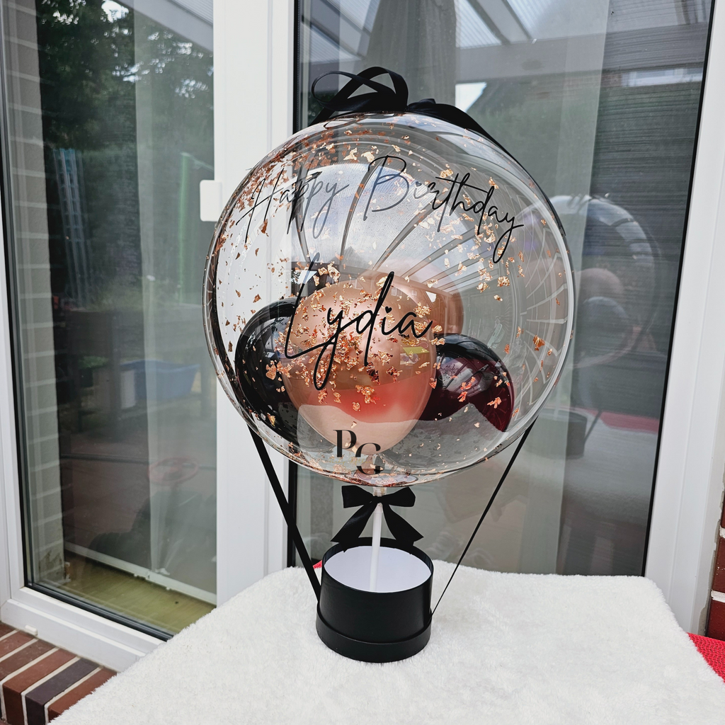 Ballon Geschenk / Frauen Geschenkset/ Wellness Box/Geschenk für Sie/Schokoladen Geschenk/Geburtstagsgeschenk Schwester, Mama/Ballon Bouquet  PoshyGiftbox