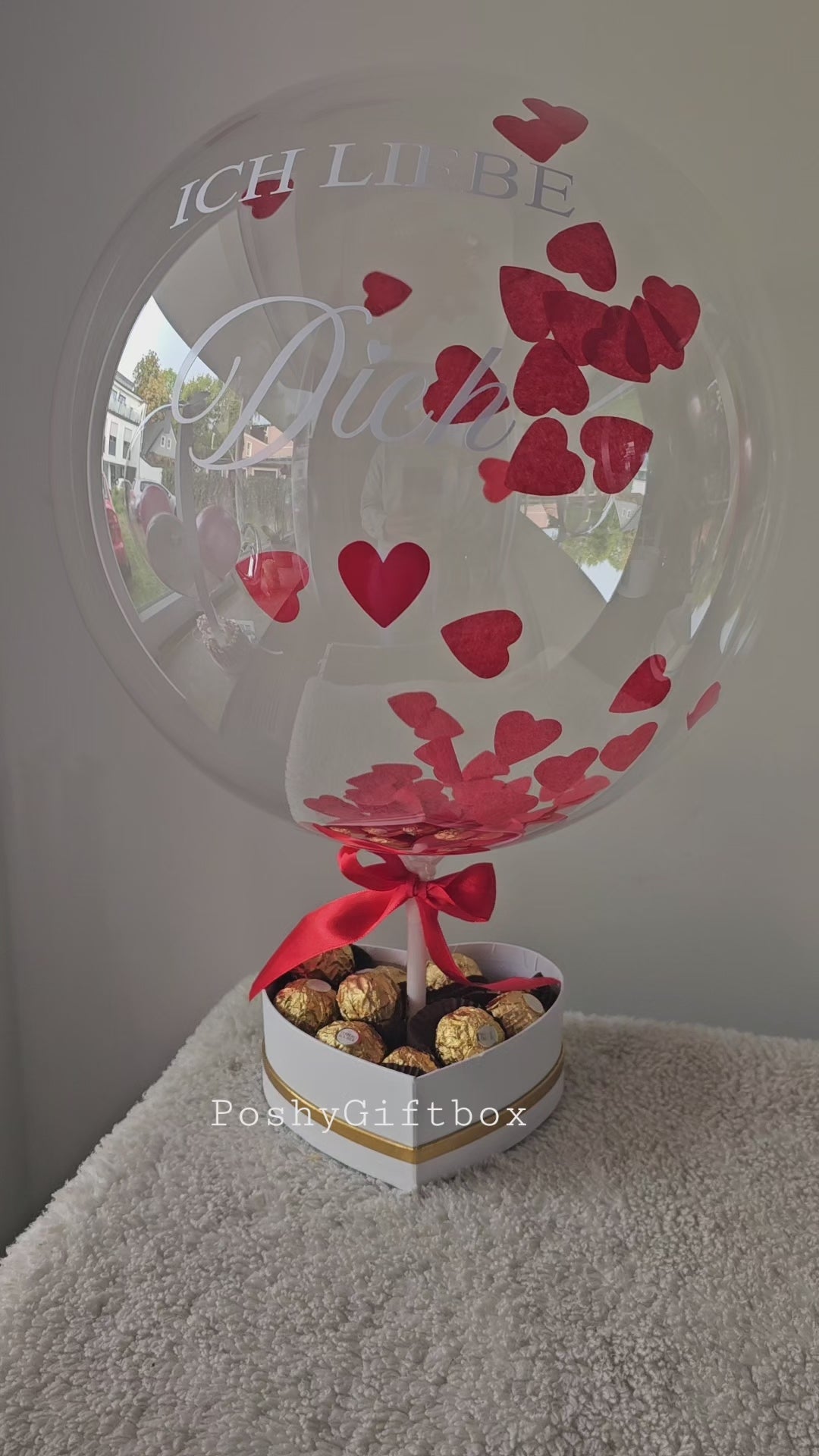 Ballon Geschenk Ich liebe dich personalisiert