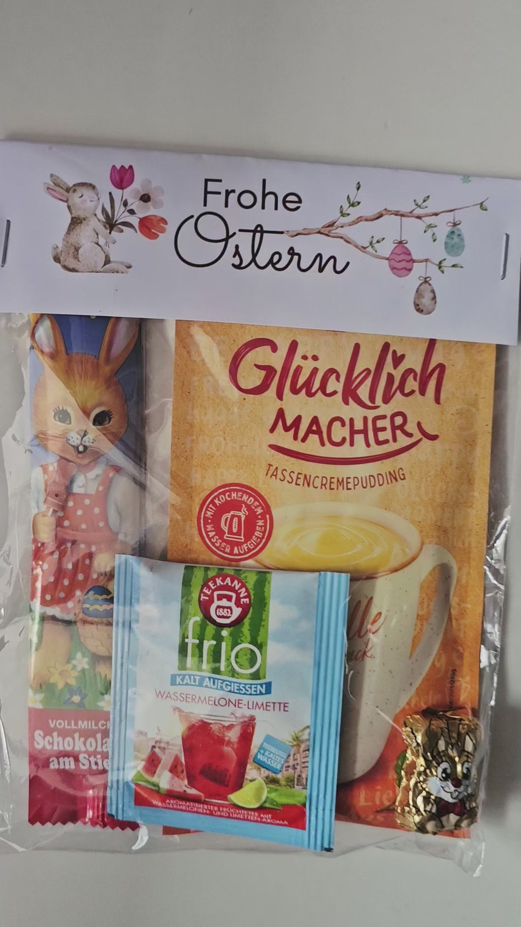 Geschenktüte Ostern lustige Ostergrüße und kleine Überraschung für das Osternest