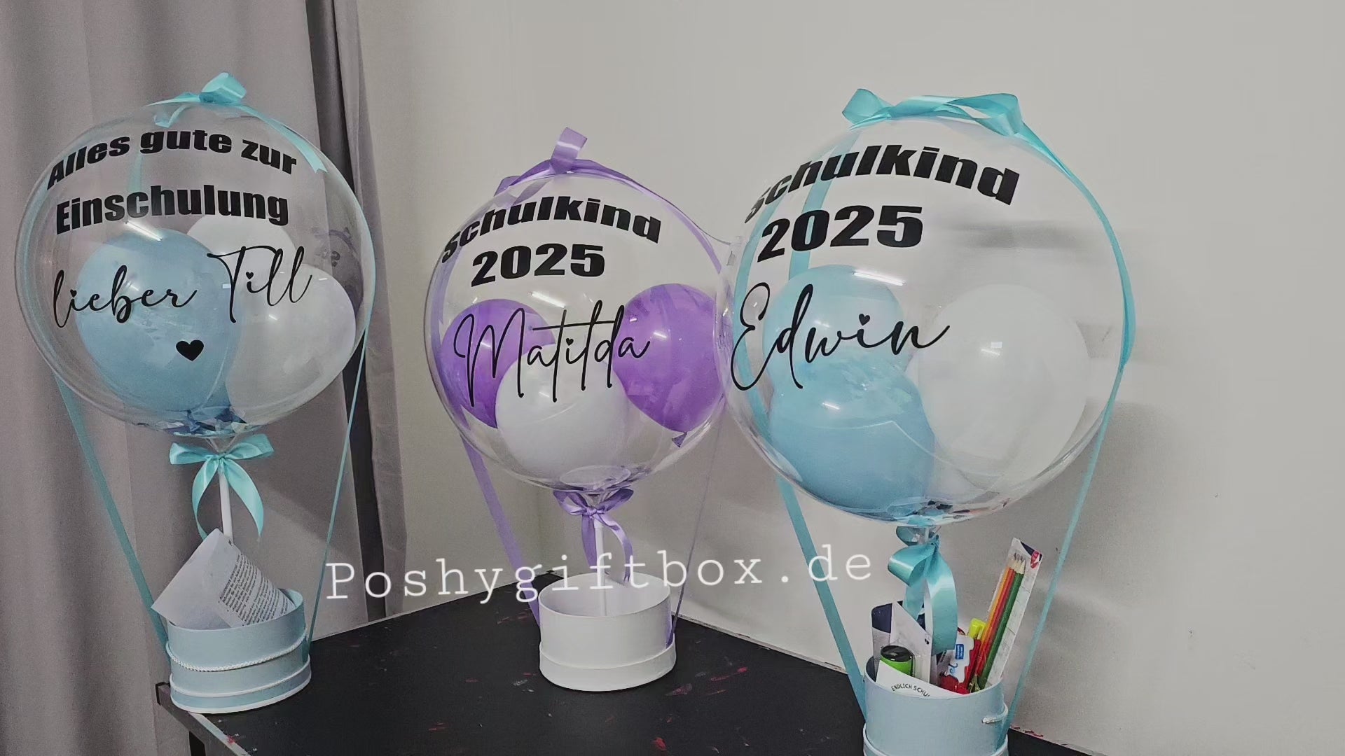 Schulkind Ballon Geschenk zur Einschulung