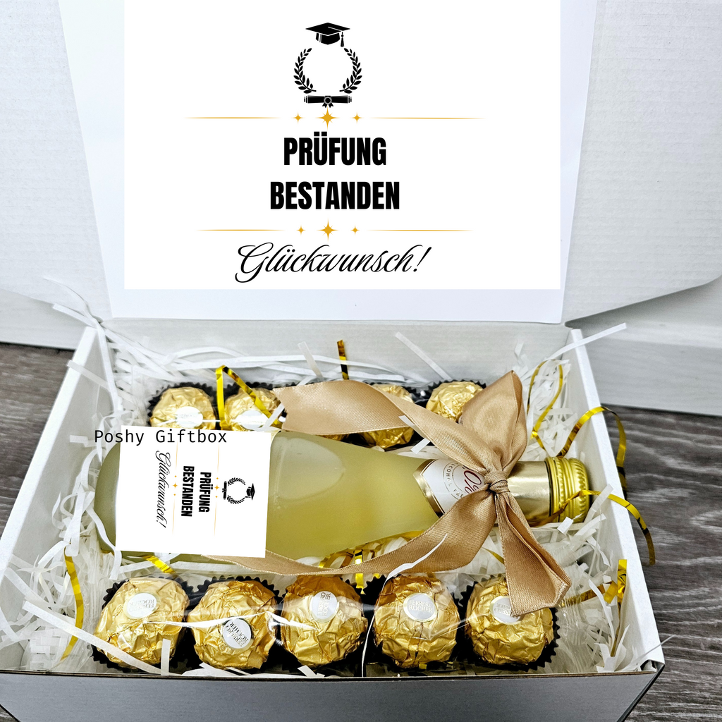 Geschenkbox für jeden Anlass personalisiebar/Geburtstagsgeschenk /Geschenk Prüfung Bestanden/Geschenk Trauzeugin,Trauzeuge/Valentinsgeschenk PoshyGiftbox