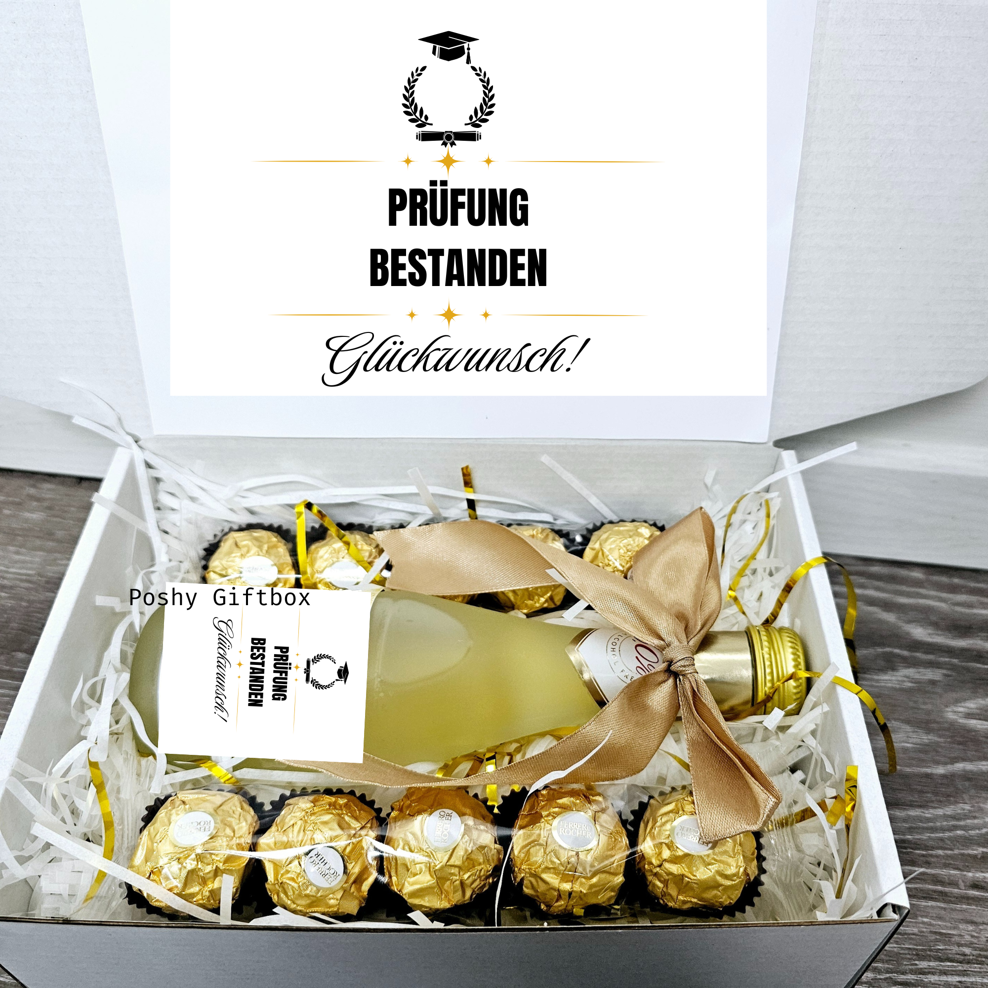 Geschenkbox für jeden Anlass personalisiebar/Geburtstagsgeschenk /Geschenk Prüfung Bestanden/Geschenk Trauzeugin,Trauzeuge/Valentinsgeschenk PoshyGiftbox