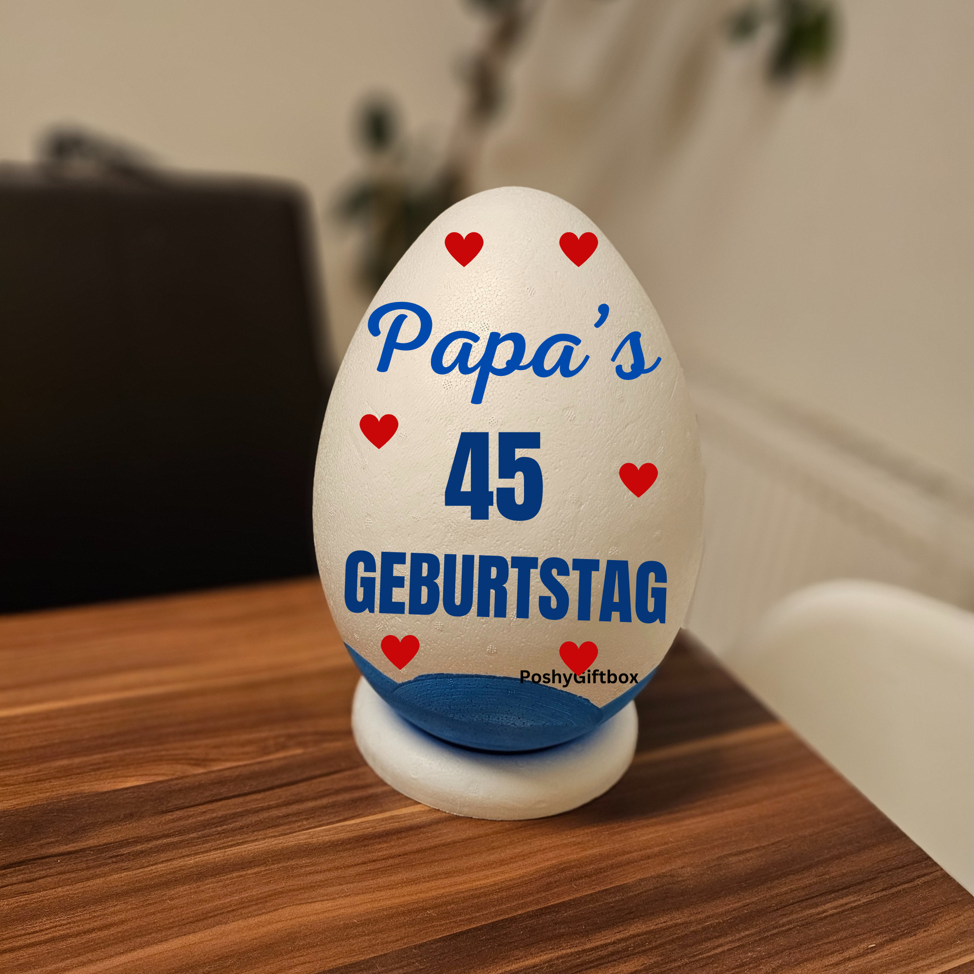 XXL Überraschungsei personalisiert ""PAPA""/Geschenk Vatertag,Geburtstag,Ostern,Weihnachten/9 DESIGNS/Ü-Ei Xxl/Geschenke für Männer/Osterei PoshyGiftbox