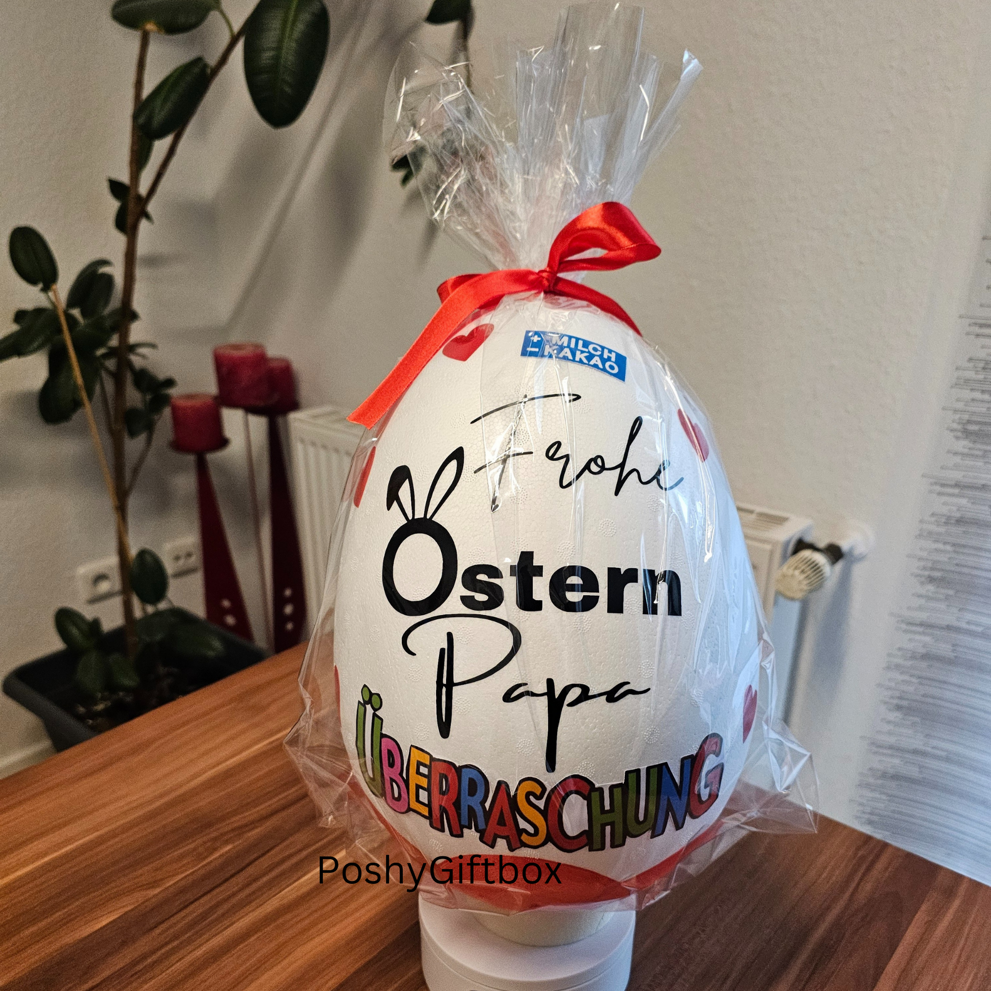 XXL Überraschungsei/Ostereier Personalisiert/Überraschungsei Geschenk Ostern/Ostereier/XXL Osterei/Osternest /Ü-ei /Osterkörbchen PoshyGiftbox