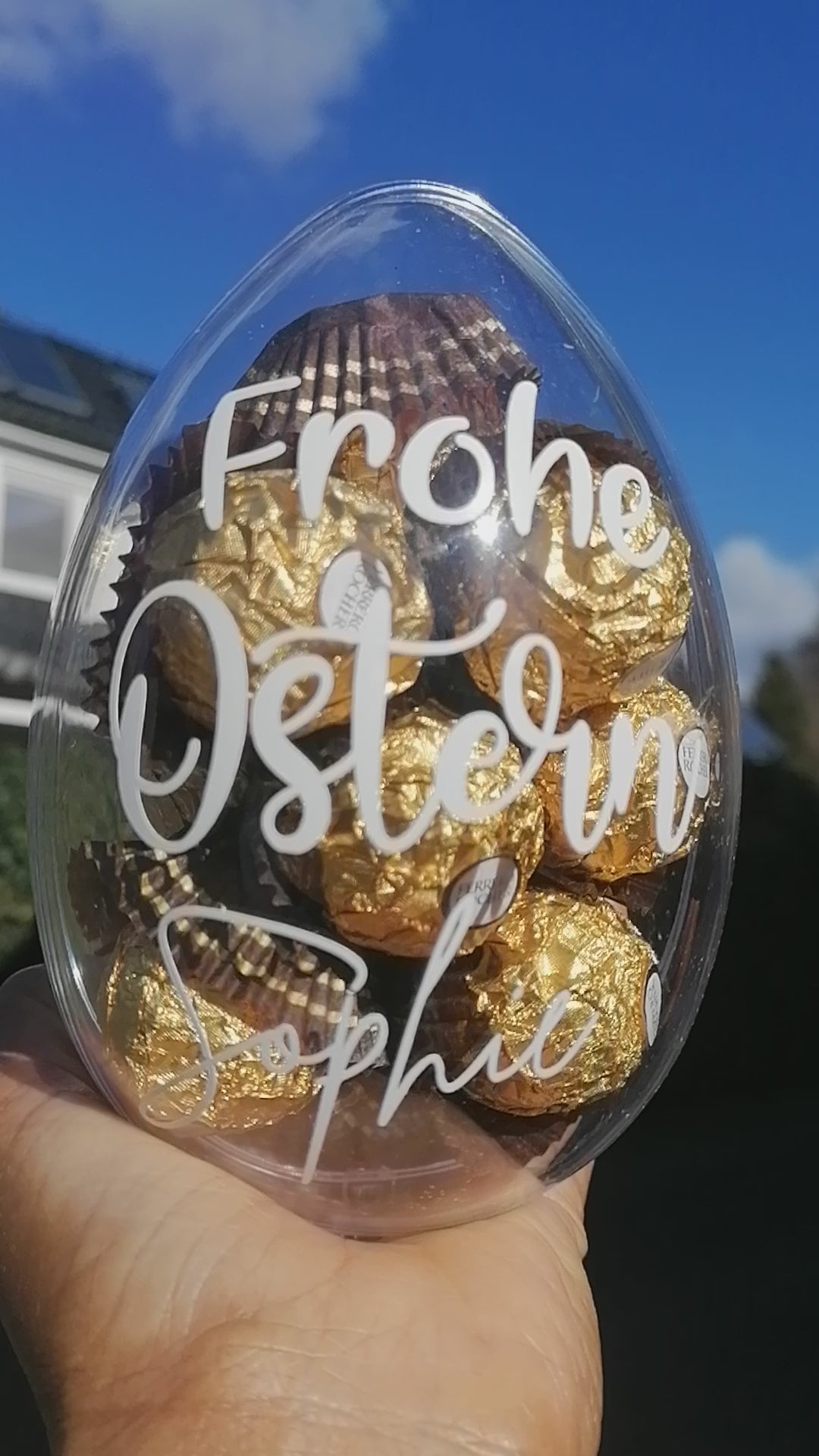 Großes Schokoladen Osterei XXL Geschenk