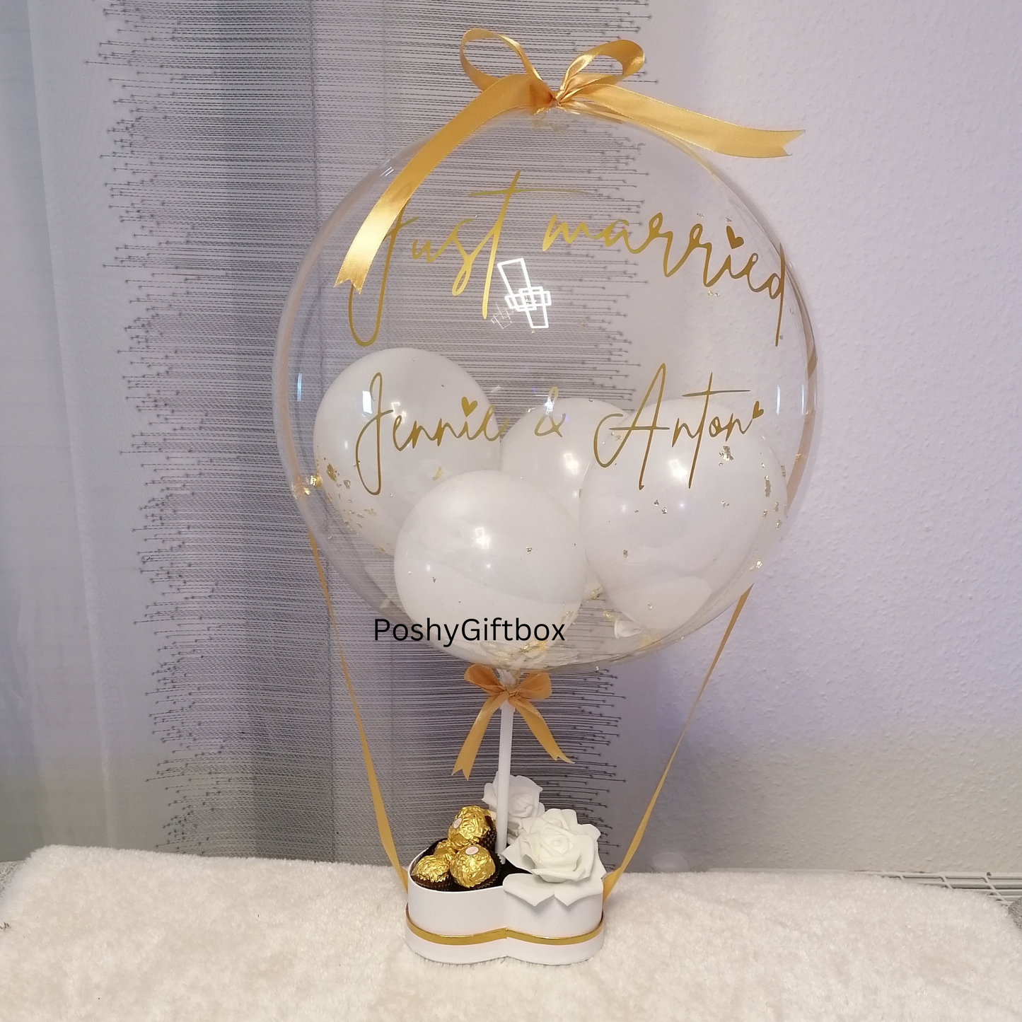 Ballon Geschenk/Valentinsgeschenk/Hochzeitsgeschenk/Geschenkbox für Frauen/Geburtstagsgeschenk Freundin/Mama/Schwester/Gute Besserung  PoshyGiftbox