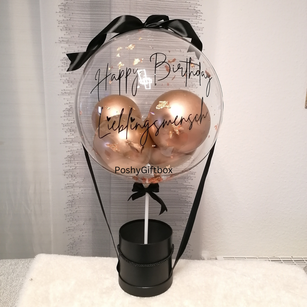 Ballon Geschenk/Valentinsgeschenk/Hochzeitsgeschenk/Geschenkbox für Frauen/Geburtstagsgeschenk Freundin/Mama/Schwester/Gute Besserung  PoshyGiftbox