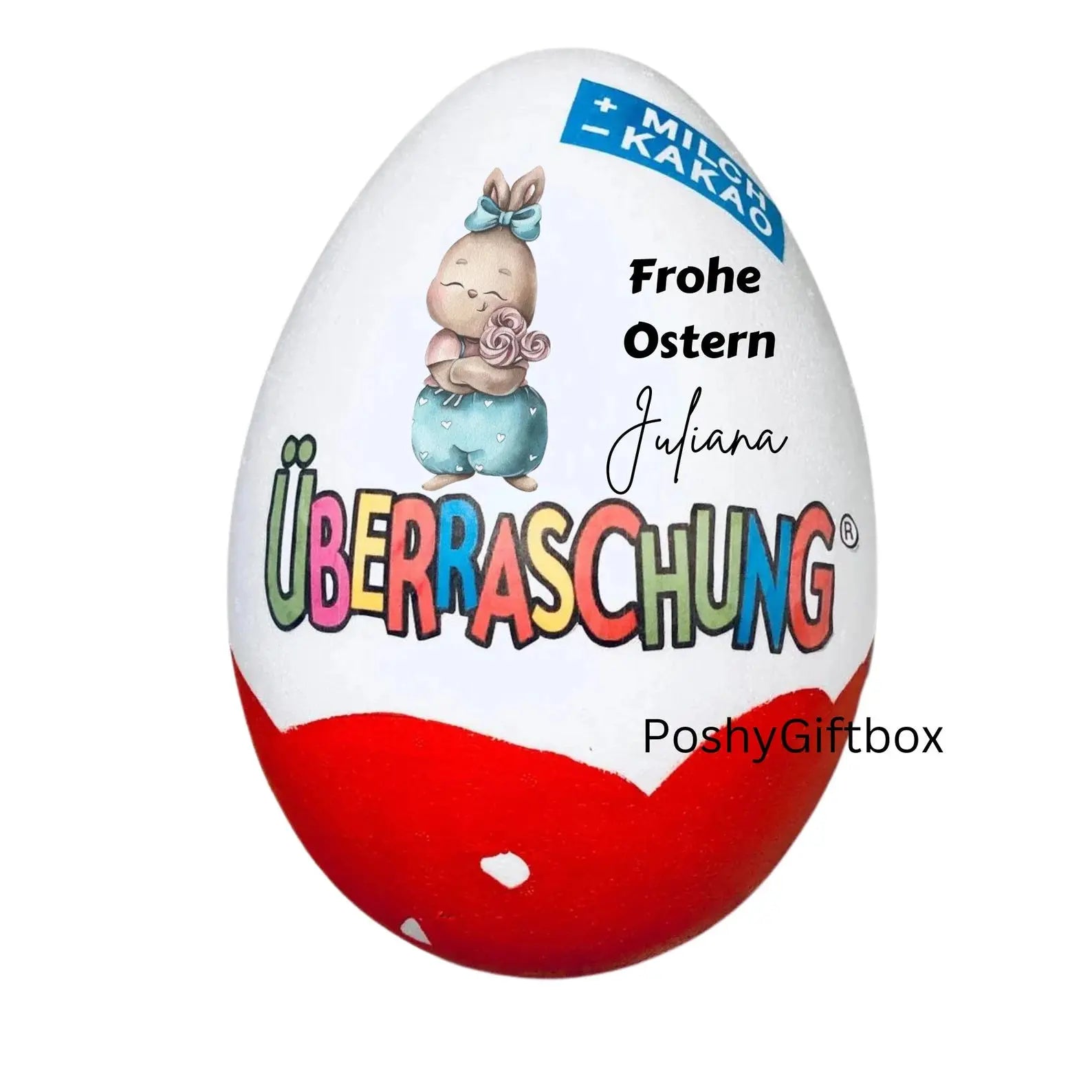 Personalisiertes XXL Überaschungsei  PoshyGiftbox