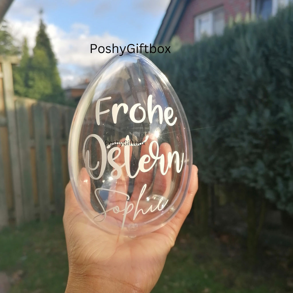 Osterei Schokolade groß/Schokoeier/Osterei Schokolade xxl/Schokolade Personalisiert/Ostern geschenke/Geburtstagsgeschenk /Frohe Ostern/  PoshyGiftbox