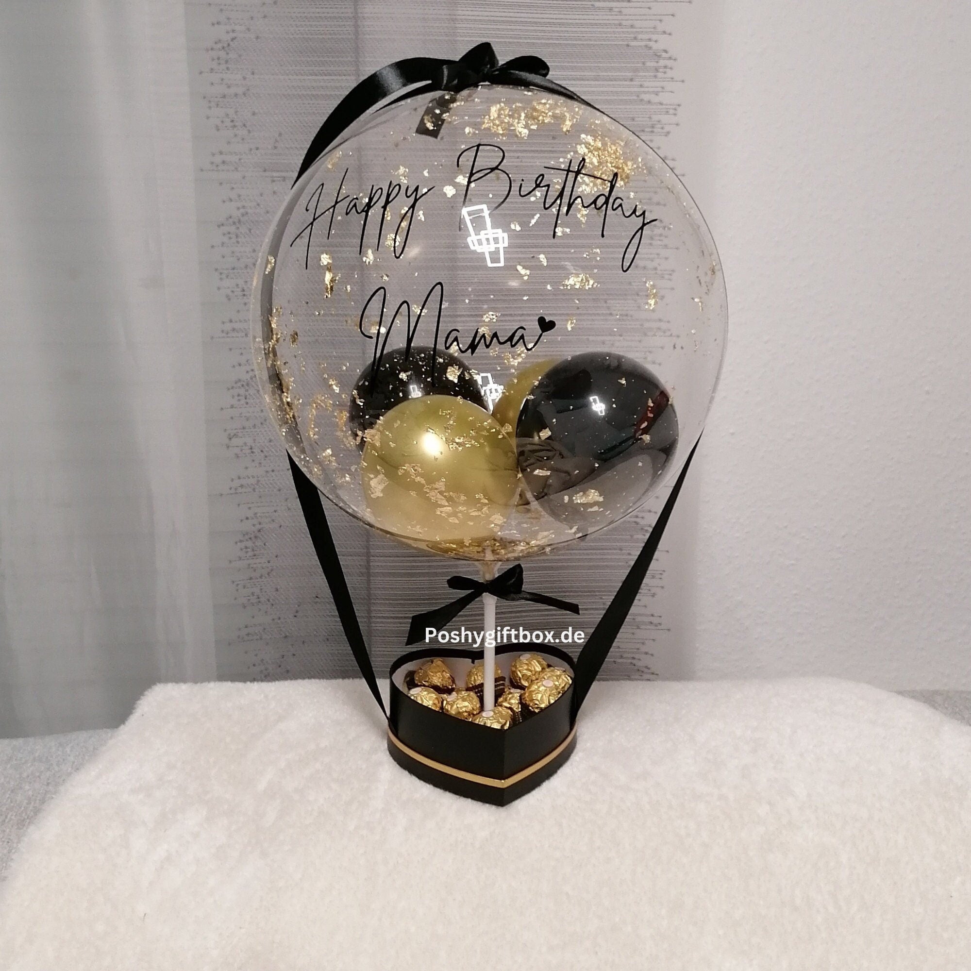 Geburtstagsgeschenk/Hochzeitstag Geschenk/Ballongeschenk /Geschenk Mama/Ballon personalisiert/Verlobungsgeschenk/Geschenk Männer  PoshyGiftbox