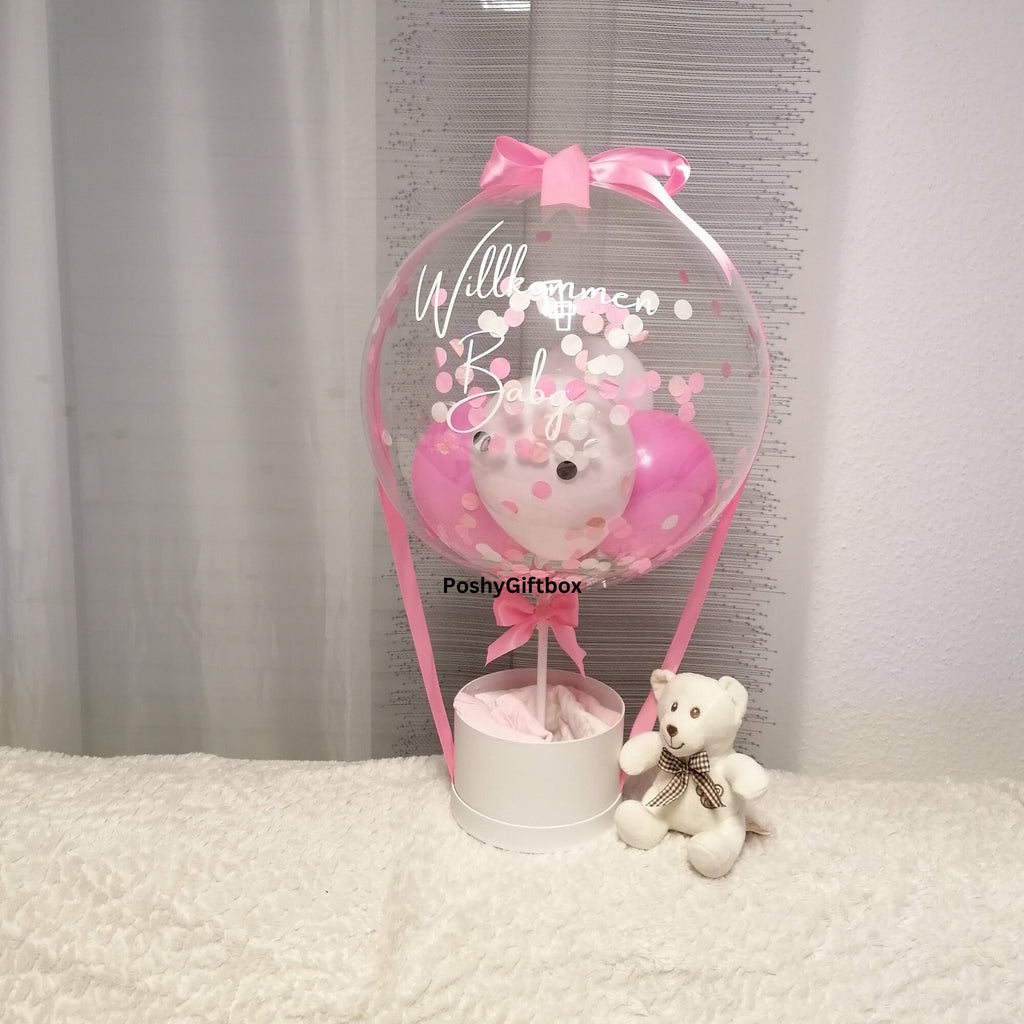 Ballon Geschenk BABY/Geschenkballon zur Geburt/Baby Ballon/Geschenk zur Taufe/Geschenk Papa,Freund/It's a boy Ballon  PoshyGiftbox