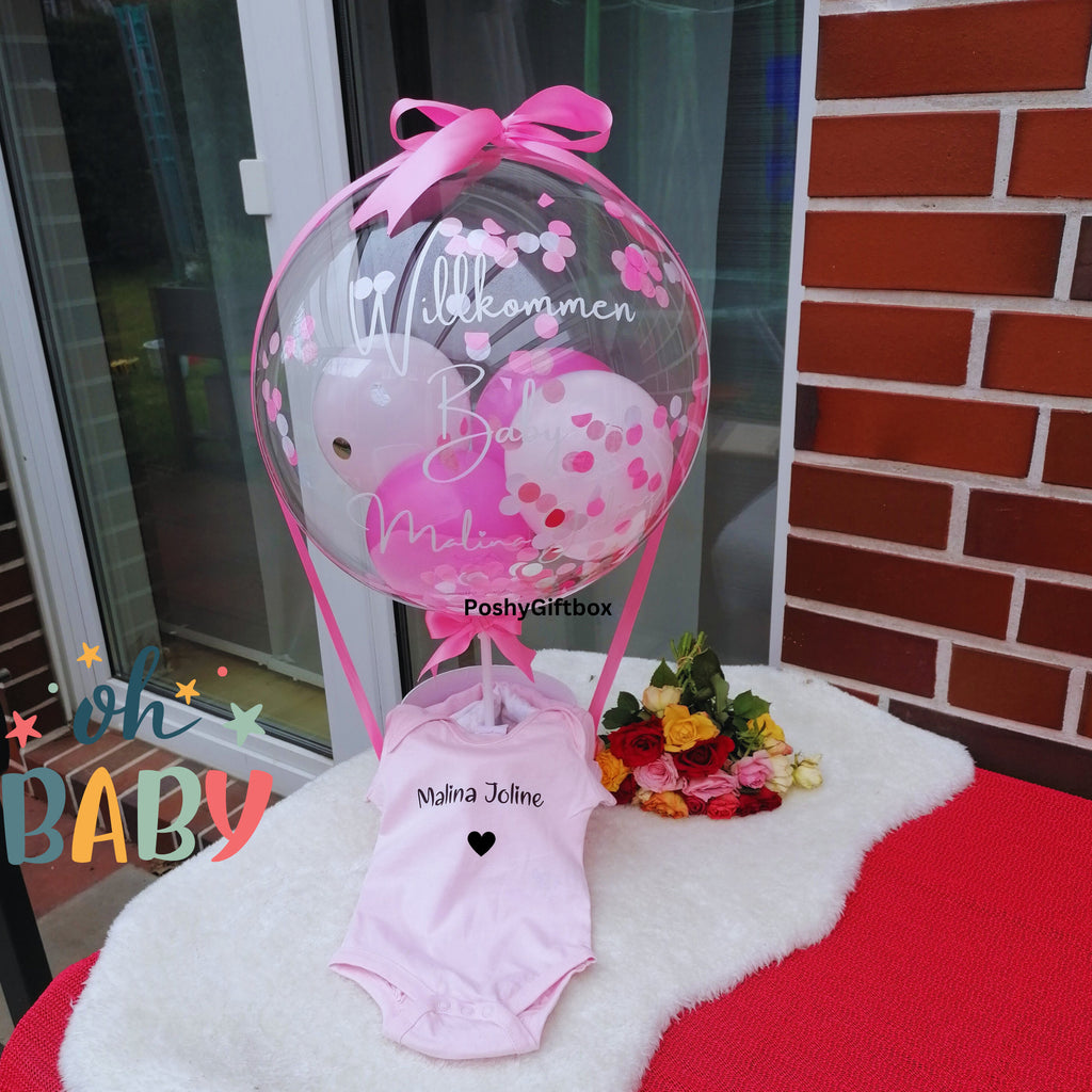 Ballon Geschenk BABY/Geschenkballon zur Geburt/Baby Ballon/Geschenk zur Taufe/Geschenk Papa,Freund/It's a boy Ballon  PoshyGiftbox